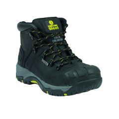 Amblers Safety Waterproof Black Crazy Horse Leather FS32 Hiker Work Boots
