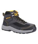 CAT Navy Grey Textile and Leather S1P SRC Mens Elmore Safety Boots