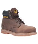 CAT Brown Full Grain Leather Welted Sole Powerplant S3 HRO Safety Boots