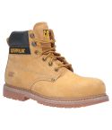 CAT Honey Full Grain Leather Welted Sole Powerplant S3 HRO Safety Boots