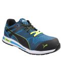 Puma Boots & Shoes Mens Blue and Black Blaze Knit Composite Toe Safety Trainers