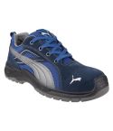 Puma Boots & Shoes Omni Sky Blue and Navy Mens Sporty Low Safety Trainers