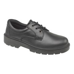 Ambler Safety Black Smooth Mono Leather Gibson FS41 Unisex Work Shoes
