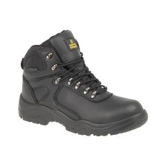 Amblers Safety FS218 Unisex Black Leather Waterproof Work Hiker Boots