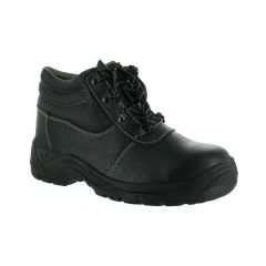 Centek Safety FS330 Black Split Leather Upper Budget Unisex Work Boots
