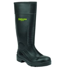 Amblers Safety FS100 Unisex PVC Black Ribbed S5 Budget Wellington Boots