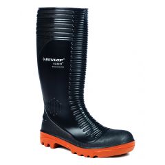 Dunlop Footwear Acifort A252931 Ribbed Black PVC Safety Wellington Boots