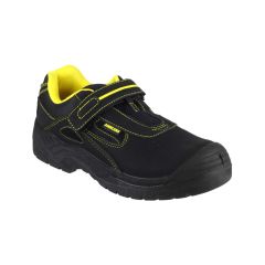 Amblers Safety Unisex FS77 Velcro Fastened Black Leather Work Shoes