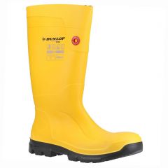 Dunlop LJ2JF01 Waterproof Yellow PU S5 SRC FieldPro Safety Wellington