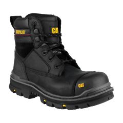 Caterpillar Gravel Premium Black S3 Water Resistant Leather Safety Boots
