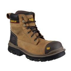 CAT Gravel Premium Dark Brown S3 Leather Upper Mens Safety Work Boots