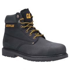 CAT Black Full Grain Leather Welted Sole Powerplant S3 HRO Safety Boots