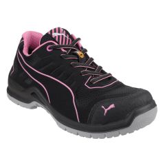 Puma Boots & Shoes Ladies ESD Black with Pink Contrast Fuse Technic Trainers