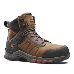 Timberland Waterproof S3 Brown Orange Leather Hypercharge Safety Boots