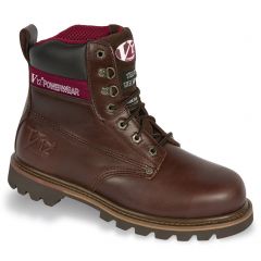 V12 Boulder V1236 Goodyear Welted Mahogany Leather Safety Work Boots