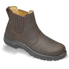V12 Stallion VR610 Waxy Oiled Brown Leather Safety Dealer Work Boots